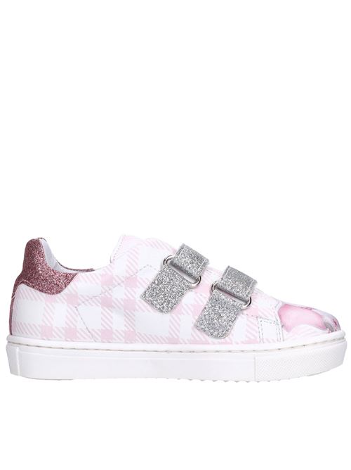 Sneakers in ecopelle e glitter MONNALISA | 83D000 4F00ROSA-ARGENTO